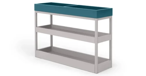 Mesa auxiliar Yumi – Azul y gris