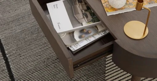 Mesa de Centro Ada – Roble oscuro