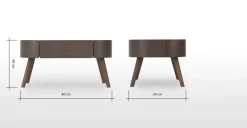 Mesa de Centro Ada – Roble oscuro