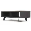Mesa de Centro con Almacenaje Boone – Gris hormigón