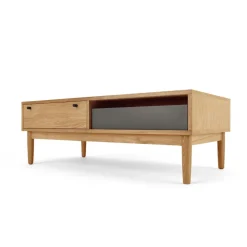 Mesa de Centro con Almacenaje Campton – Roble