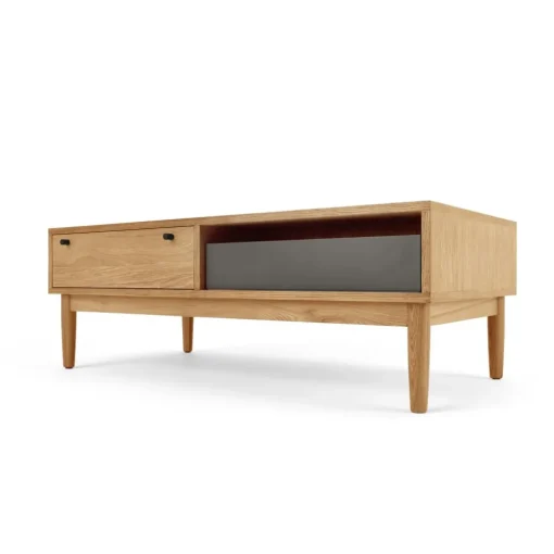 Mesa de Centro con Almacenaje Campton – Roble