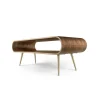 Mesa de Centro con Almacenaje Hooper – Nogal Natural y Metal