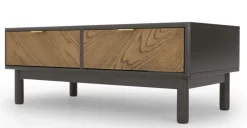 Mesa de Centro con Almacenaje Belgrave – Roble Oscuro
