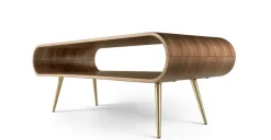 Mesa de Centro con Almacenaje Hooper – Nogal Natural y Metal
