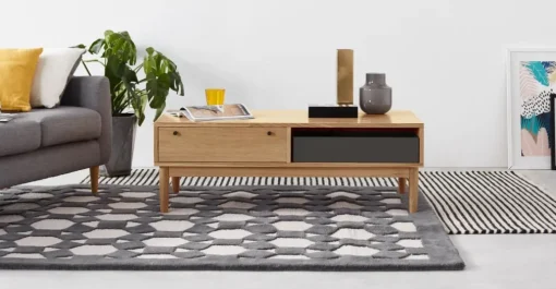 Mesa de Centro con Almacenaje Campton – Roble