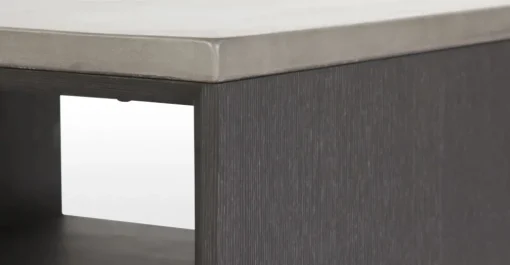 Mesa de Centro con Almacenaje Boone – Gris hormigón