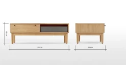 Mesa de Centro con Almacenaje Campton – Roble
