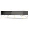 Mesa de Centro Elona – Gris Carbón y Metal