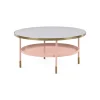 Mesa de Centro Fox – Rosa y Metal