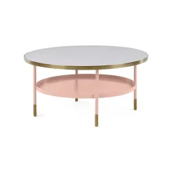 Mesa de Centro Fox – Rosa y Metal