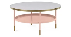 Mesa de Centro Fox – Rosa y Metal