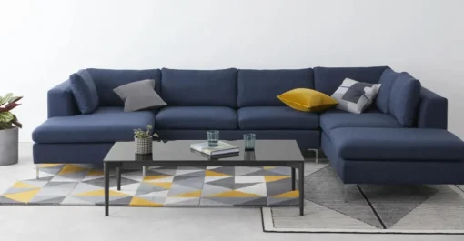 Mesa de Centro Grande Rectangular Tandil – Gris