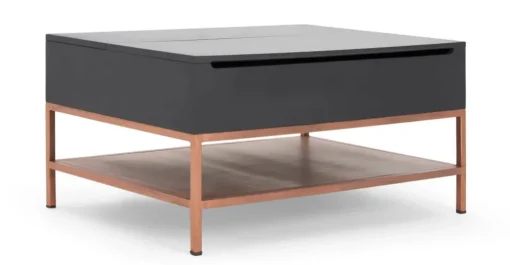 Mesa de Centro Lomond – Gris y Cobre