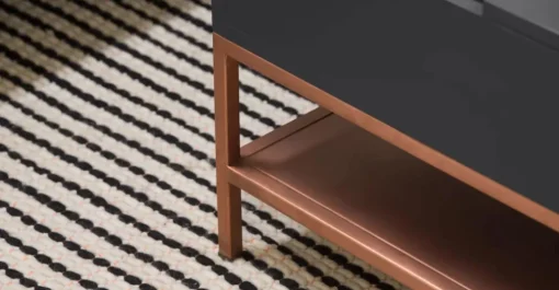 Mesa de Centro Lomond – Gris y Cobre
