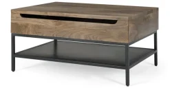 Mesa de Centro Lomond – Madera de Mango y Negro