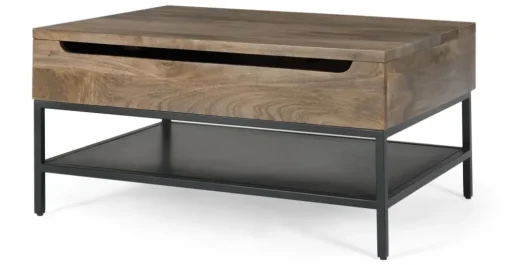 Mesa de Centro Lomond – Madera de Mango y Negro