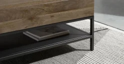 Mesa de Centro Lomond – Madera de Mango y Negro