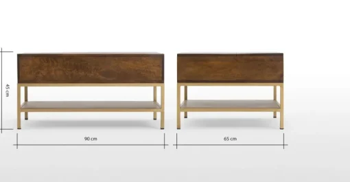 Mesa de Centro Lomond – Madera de mango y Metal