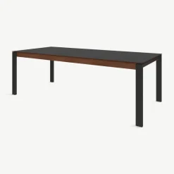 Mesa de Comedor 10 Asientos Corinna – Nogal y Negro