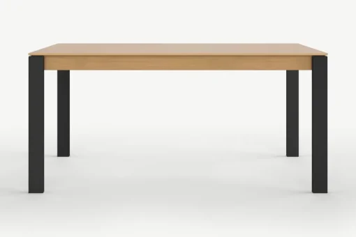 Mesa de Comedor 6 Asientos Corinna – Roble y Negro