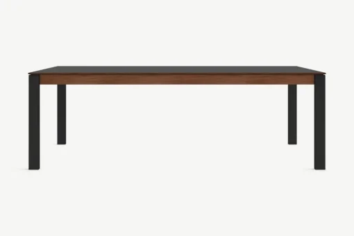 Mesa de Comedor 10 Asientos Corinna – Nogal y Negro