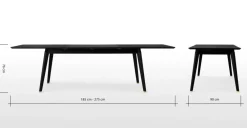 Mesa de Comedor Albers – Gris Carbón
