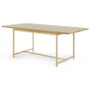 Mesa de Comedor Aphra – Madera de Mango Clara y Metal