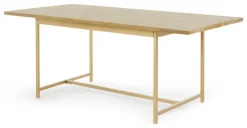 Mesa de Comedor Aphra – Madera de Mango Clara y Metal
