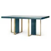 Mesa de Comedor Arpen – Azul Cerceta y Metal