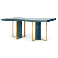 Mesa de Comedor Arpen – Azul Cerceta y Metal