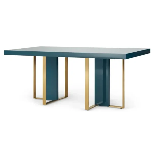 Mesa de Comedor Arpen – Azul Cerceta y Metal