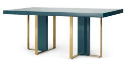 Mesa de Comedor Arpen – Azul Cerceta y Metal