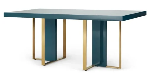 Mesa de Comedor Arpen – Azul Cerceta y Metal