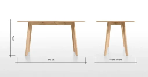 Mesa de comedor Benn – Roble