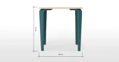 Mesa de Comedor Compacta Alma – Azul Cerceta y Fresno