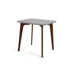 Mesa de Comedor Cuadrada Fjord – Roble Oscuro y Gris