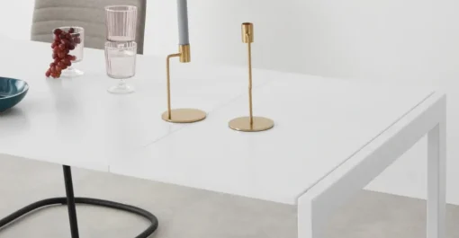 Mesa de Comedor Expansible Swift – Blanco Mate