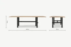 Mesa de Comedor Finro – Roble y Negro