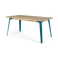 Mesa de Comedor Grande Edny – Mango Clara y Azul Cerceta
