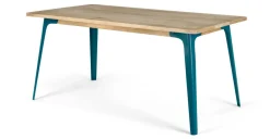 Mesa de Comedor Grande Edny – Mango Clara y Azul Cerceta