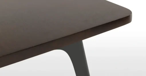Mesa de Comedor Grande Edny – Mango Oscura y Bronce
