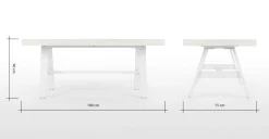 Mesa de Comedor Grande Edson – Blanco