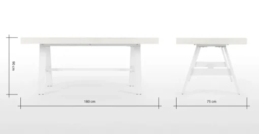 Mesa de Comedor Grande Edson – Blanco