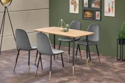 Mesa de Comedor Houston – Negro y Gris