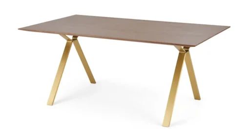 Mesa de Comedor Keaton – Nogal y Metal
