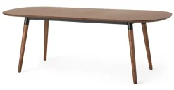 Mesa de Comedor Ovalada Edelweiss – Nogal y Negro
