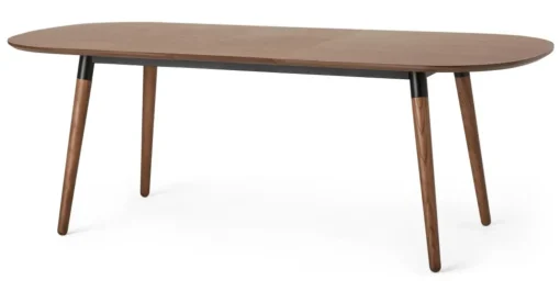 Mesa de Comedor Ovalada Edelweiss – Nogal y Negro