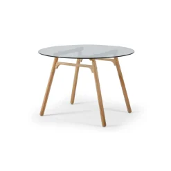 Mesa de Comedor Philly – Roble y cristal
