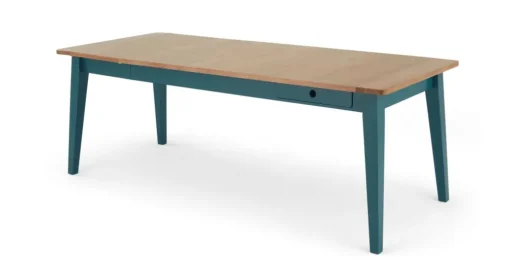 Mesa de Comedor Ralph – Roble y Azul Cerceta